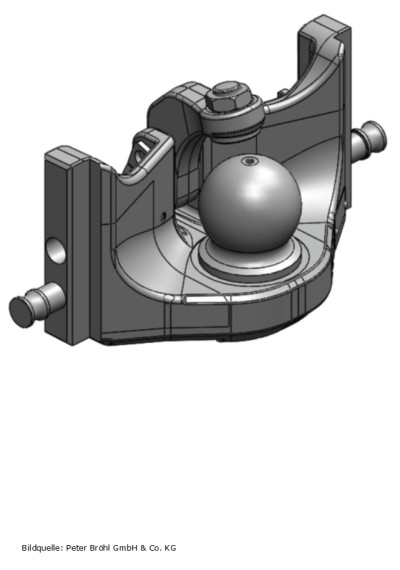 Scharmüller Kugelkupplung K80  309 mm manuell